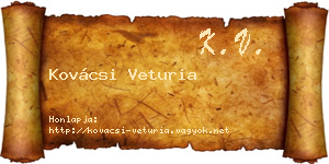 Kovácsi Veturia névjegykártya